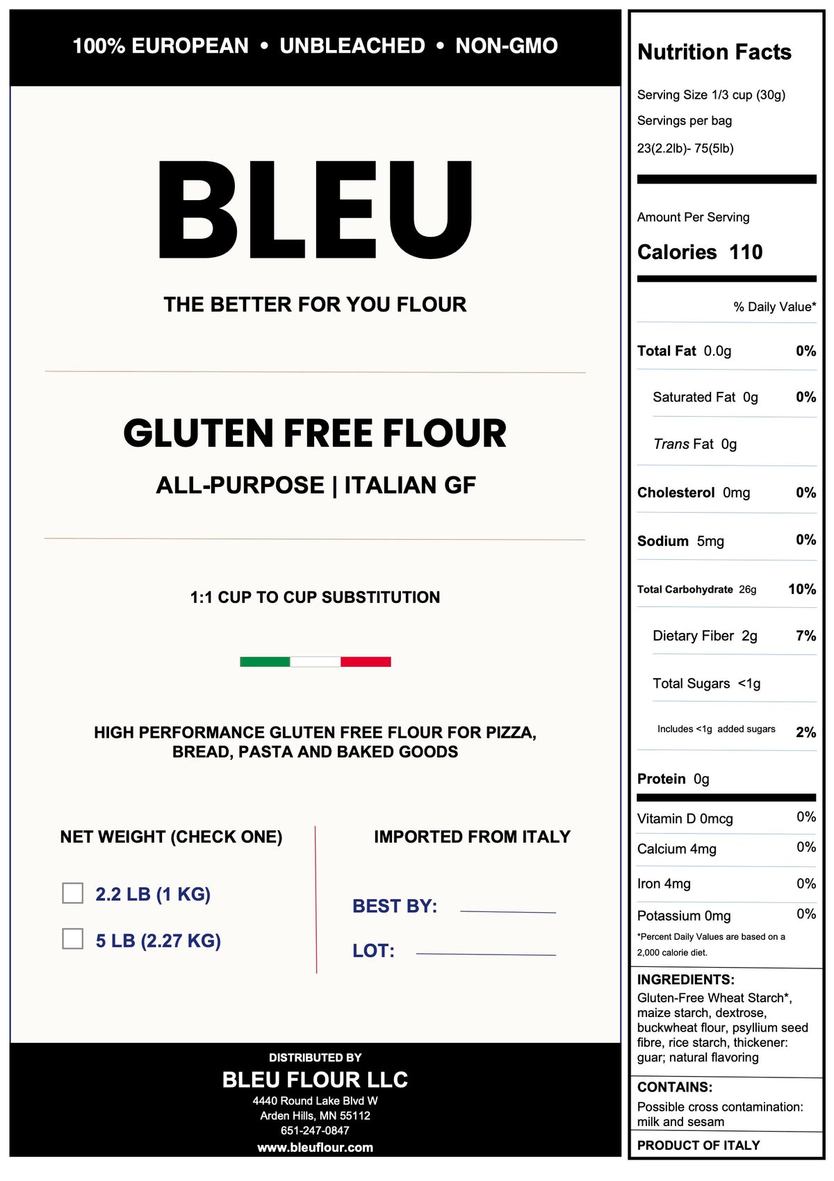 BLEU Gluten Free All-Purpose Flour