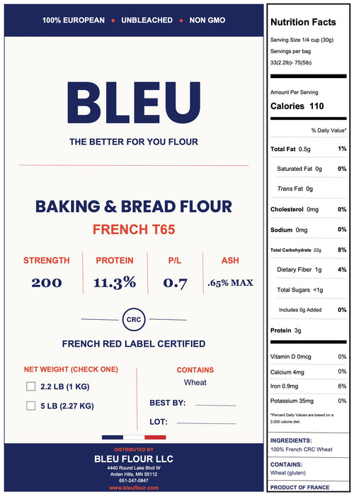 BLEU Baking + Bread Flour (French T-65)